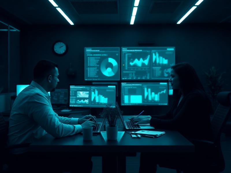 Equipe executando o plano lado a lado com acompanhamento de dashboards